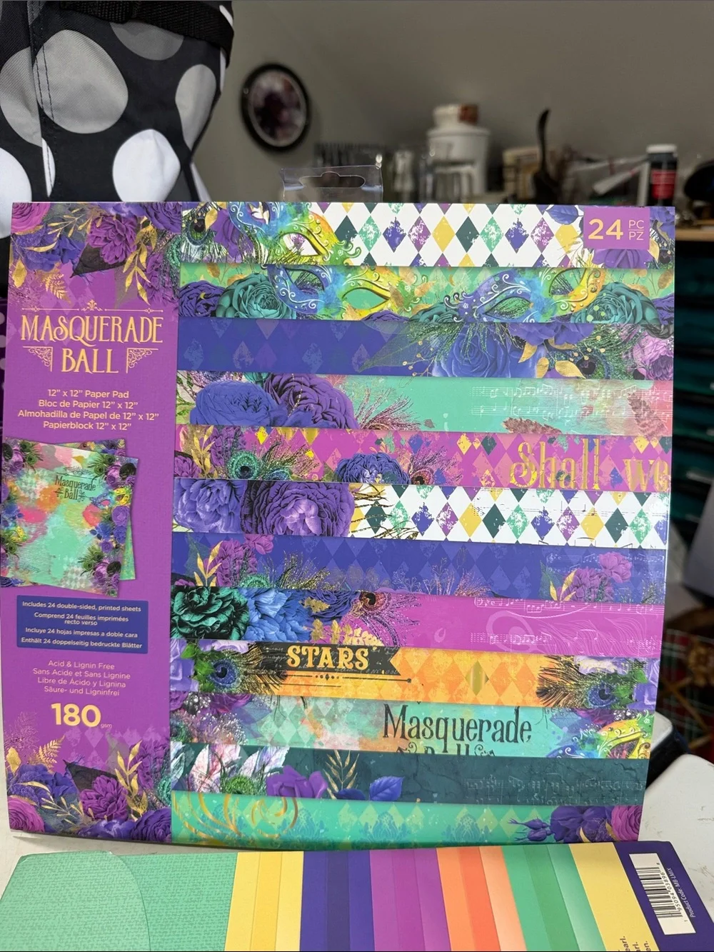 Crafters Companion Masquerade Ball Paper Pad & Luxury Mixed Card